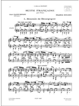 Suite Française - POULENC - Partition - Piano